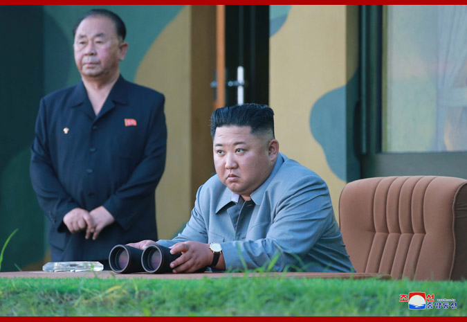 金正恩指导新型战术制导武器射击 向韩国军演示威
