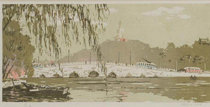 杨先让的版画《春日》，此次捐赠给中国美术馆 中国美术馆供图