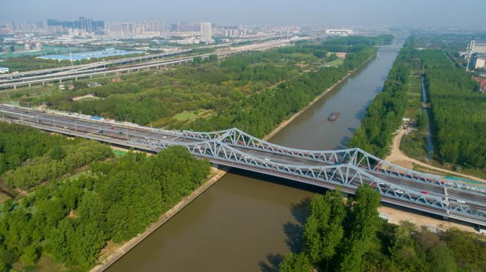 视窗| 江苏盐城:"民生桥"通车