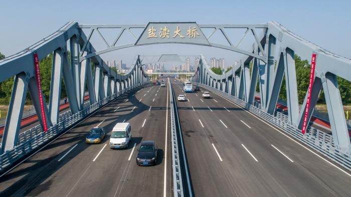 视窗| 江苏盐城:"民生桥"通车