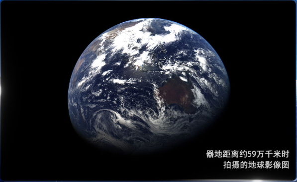 59万千米外！天问二号拍摄的地月影像图发布